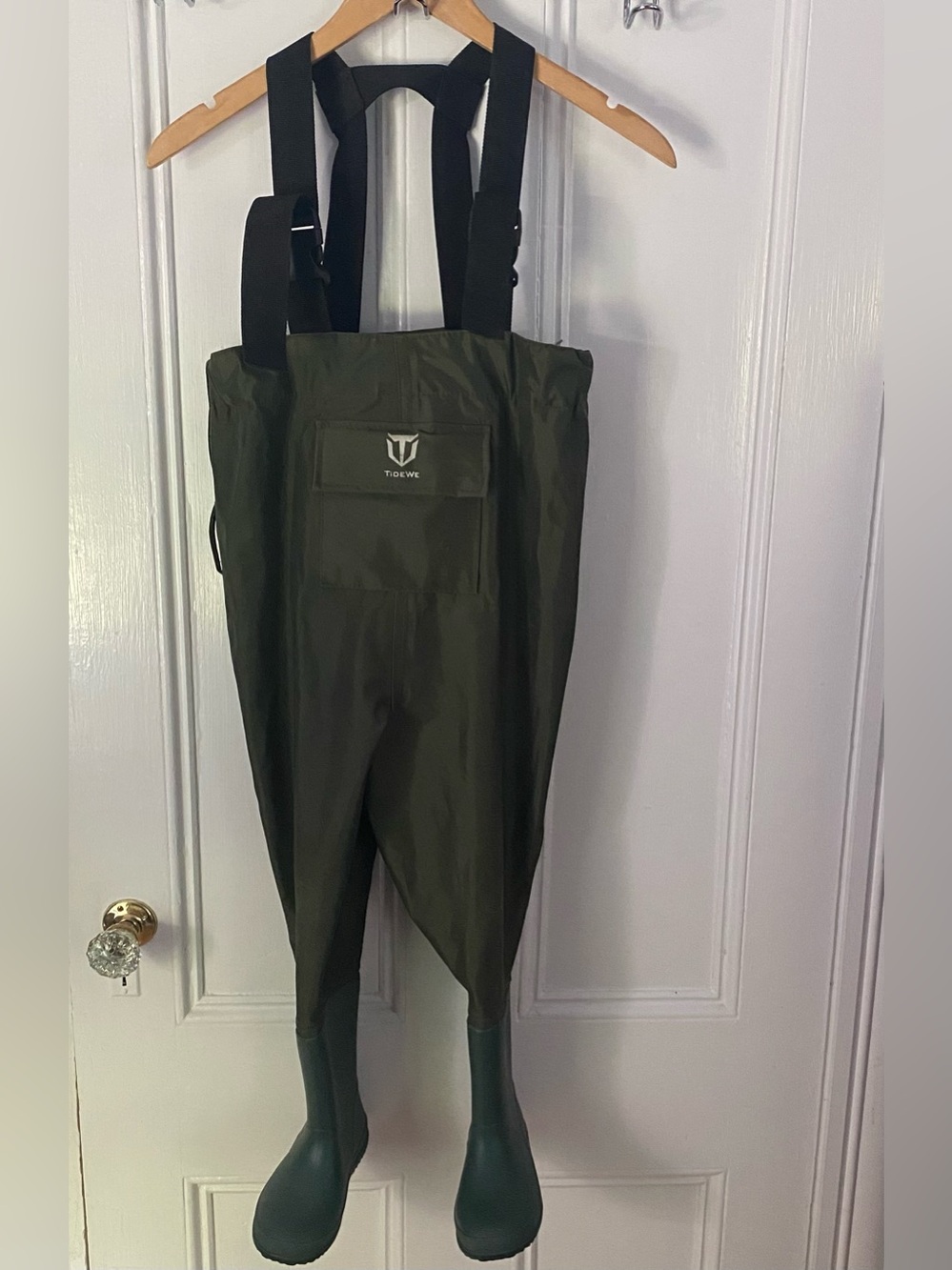 TIDEWE Chest Waders Kids 4/5 Green Waterproof Hunting Fishing Outdoor Youth